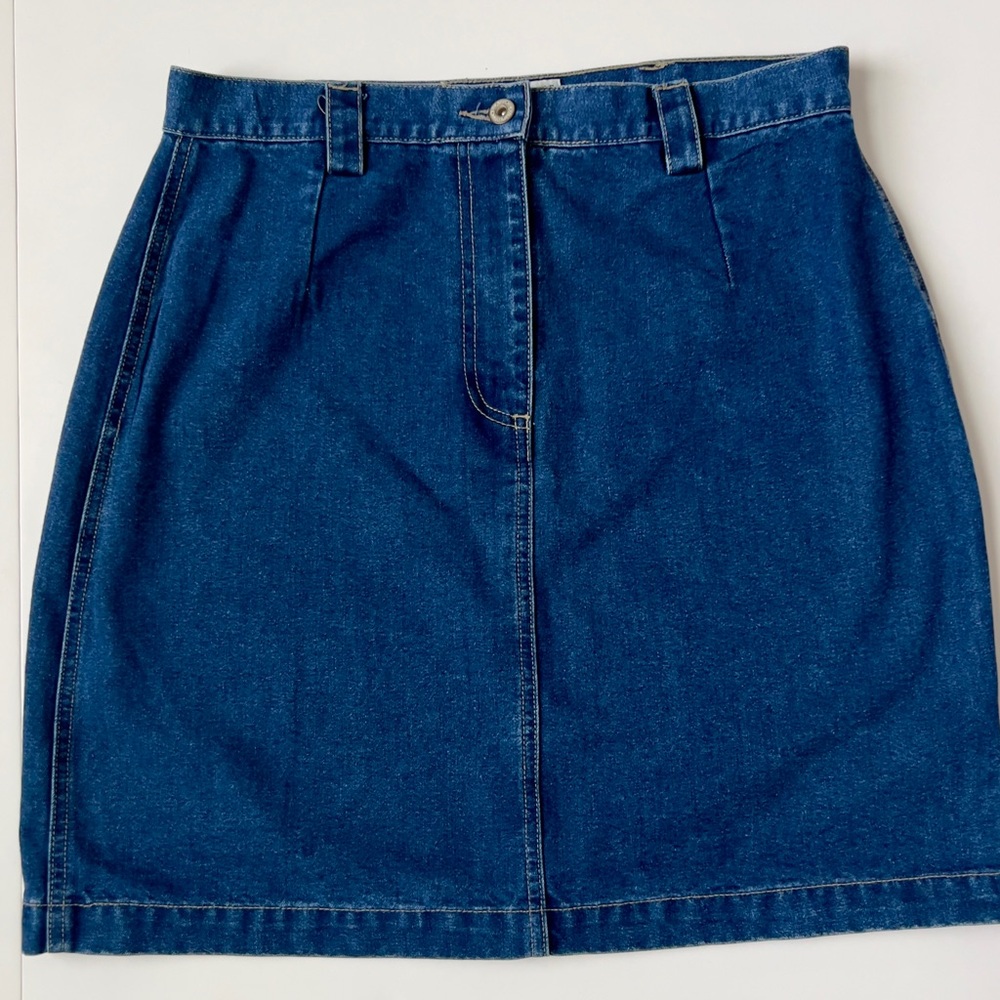Bill Blass Classic Blue Denim Skirt